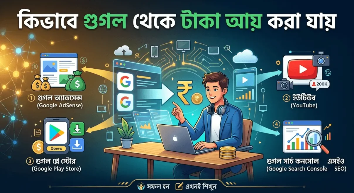 কিভাবে গুগল থেকে টাকা আয় করা যায়~গুগল থেকে টাকা আয় করার ৩ টি কার্যকরী উপায়~InformationBangla.com~Information Bangla Dotcom