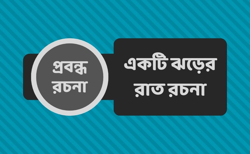 একটি ঝড়ের রাত রচনা