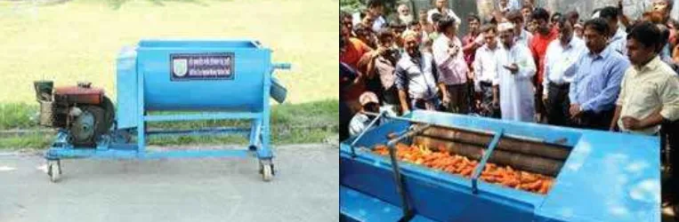 বারি মূলজাতীয় সবজি ধৌতকরণ যন্ত্র