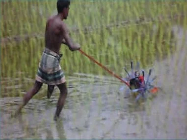 চিত্র- গুটি ইউরিয়া প্রয়োগ যন্ত্র