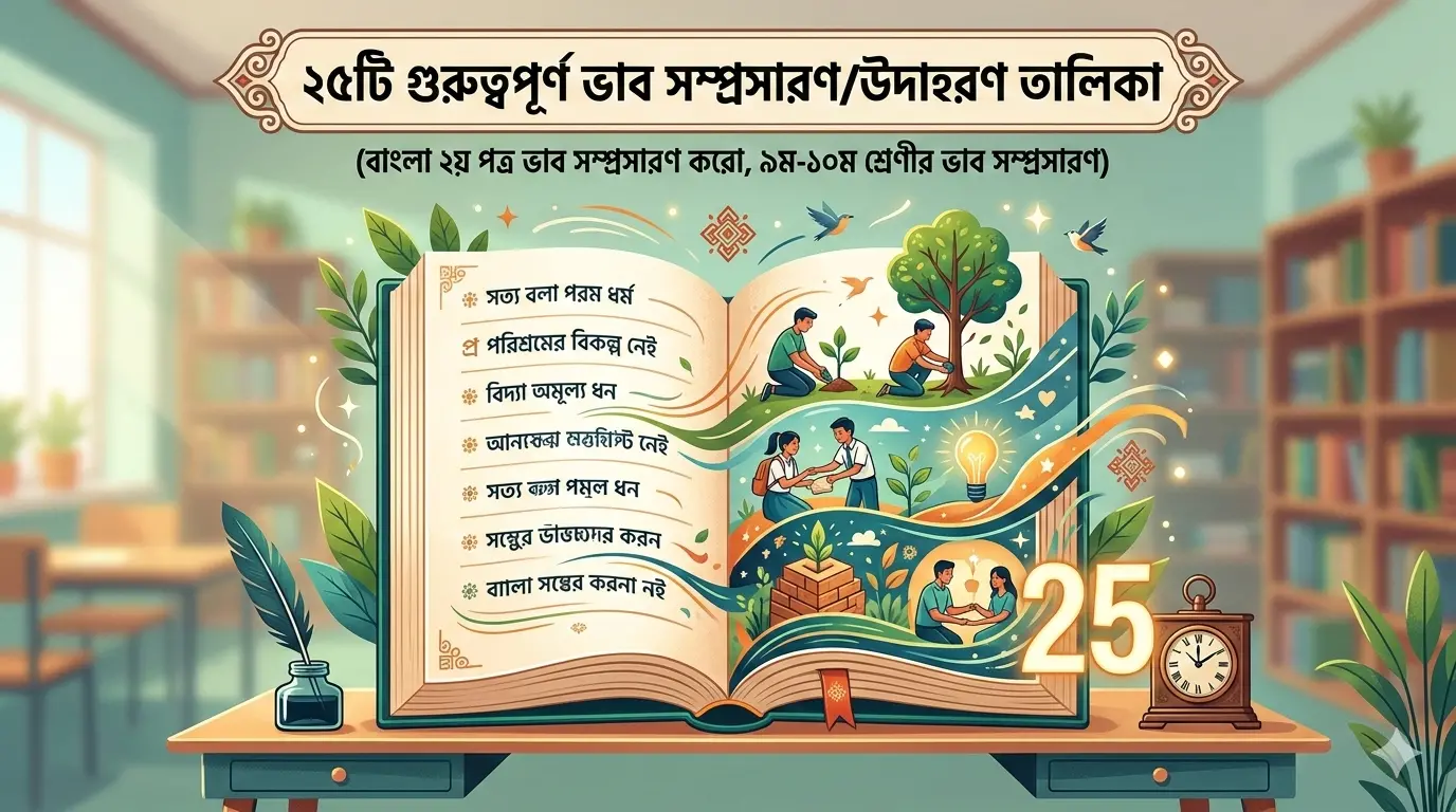 ২৫টি গরুরুত্বপূর্ণ ভাব সম্প্রসারণ, উদাহরণ, তালিকা~২৫টি গরুরুত্বপূর্ণ ভাব সম্প্রসারণ/উদাহরণ তালিকা (বাংলা ২য় পত্র ভাব সম্প্রসারণ করো, ৯ম-১০ম শ্রেণীর ভাব সম্প্রসারণ)~ইনফরমেশন বাংলা ডটকম~informationbangla.com