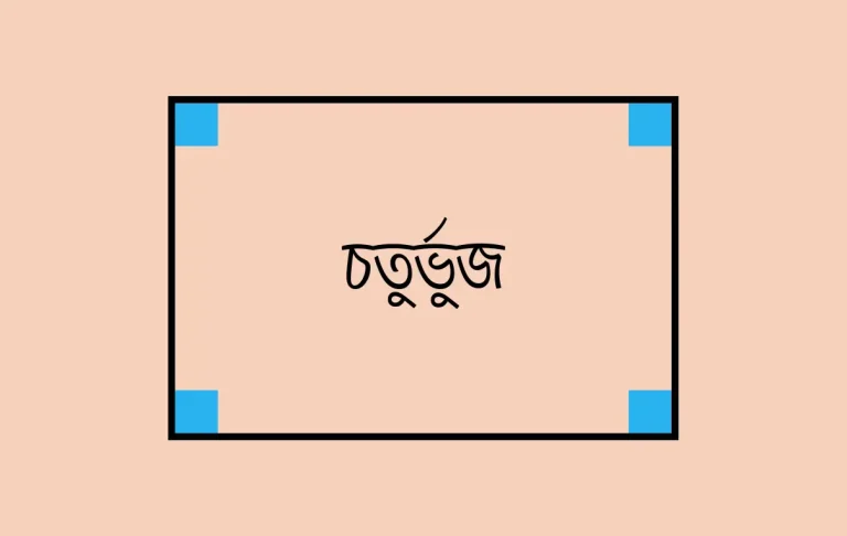 চতুর্ভুজ কাকে বলে