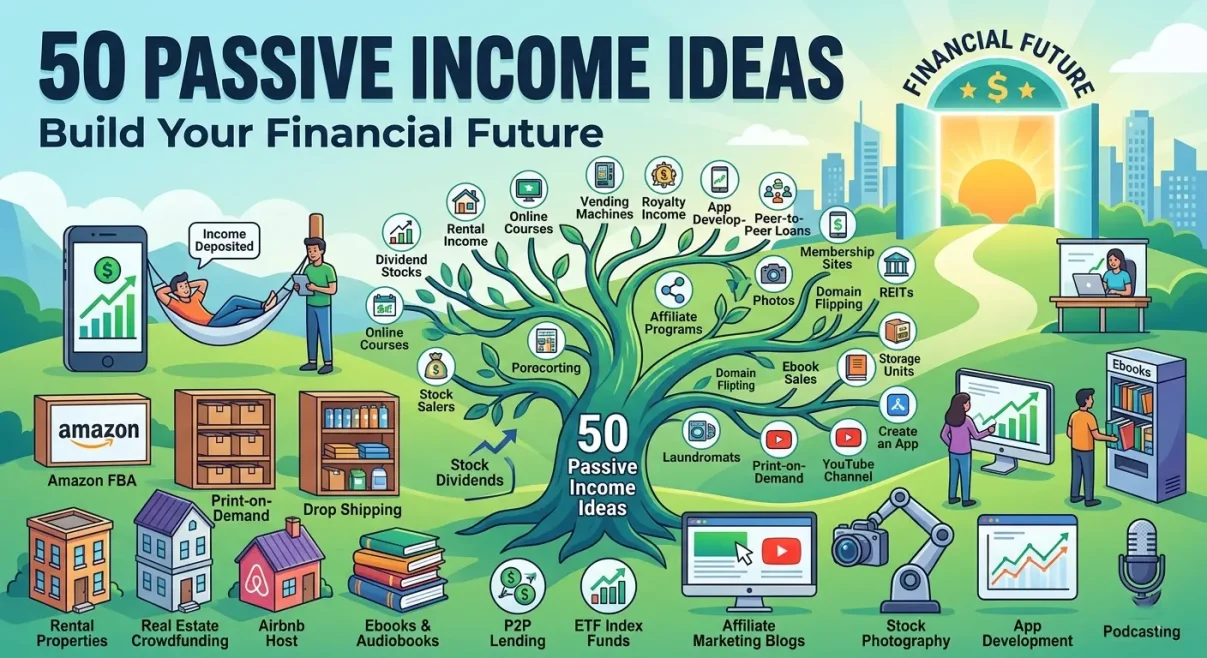 50 Passive Income Ideas Build Your Financial Future~50 Passive Income Ideas: Build Your Financial Future~ইনফরমেশন বাংলা ডটকম~Information Bangla Dotcom