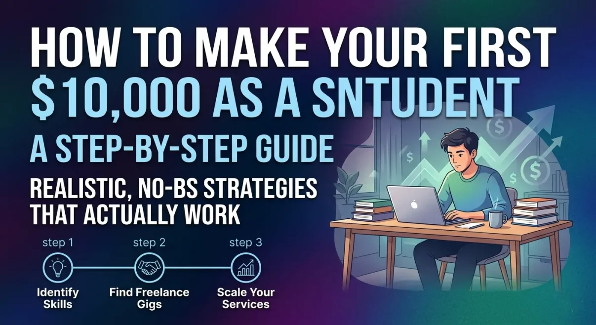 How to Make Your First $10,000 as a Student A Step-by-Step Guide, Realistic, No-BS Strategies That Actually Work~How to Make Your First $10,000 as a Student: A Step-by-Step Guide~ইনফরমেশন বাংলা ডটকম~Information Bangla Dotcom