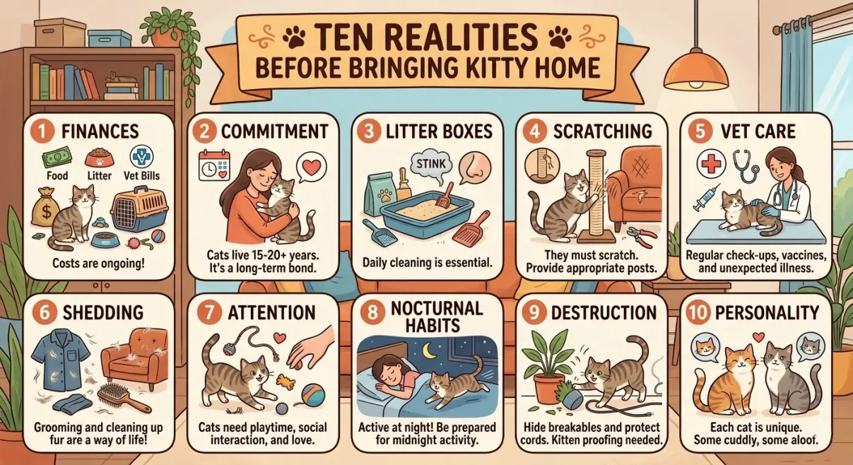 Ten Realities You Need to Know Before Bringing Kitty Home~Cat adoption: 10 Essential Things to Know Before Adopting a Cat~ইনফরমেশন বাংলা ডটকম~Information Bangla Dotcom
