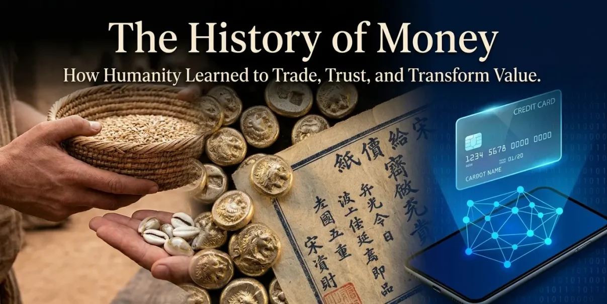 How Humanity Learned to Trade, Trust, and Transform Value, The history of money~The History of Money: From Barter to Digital Currency~ইনফরমেশন বাংলা ডটকম~Information Bangla Dotcom