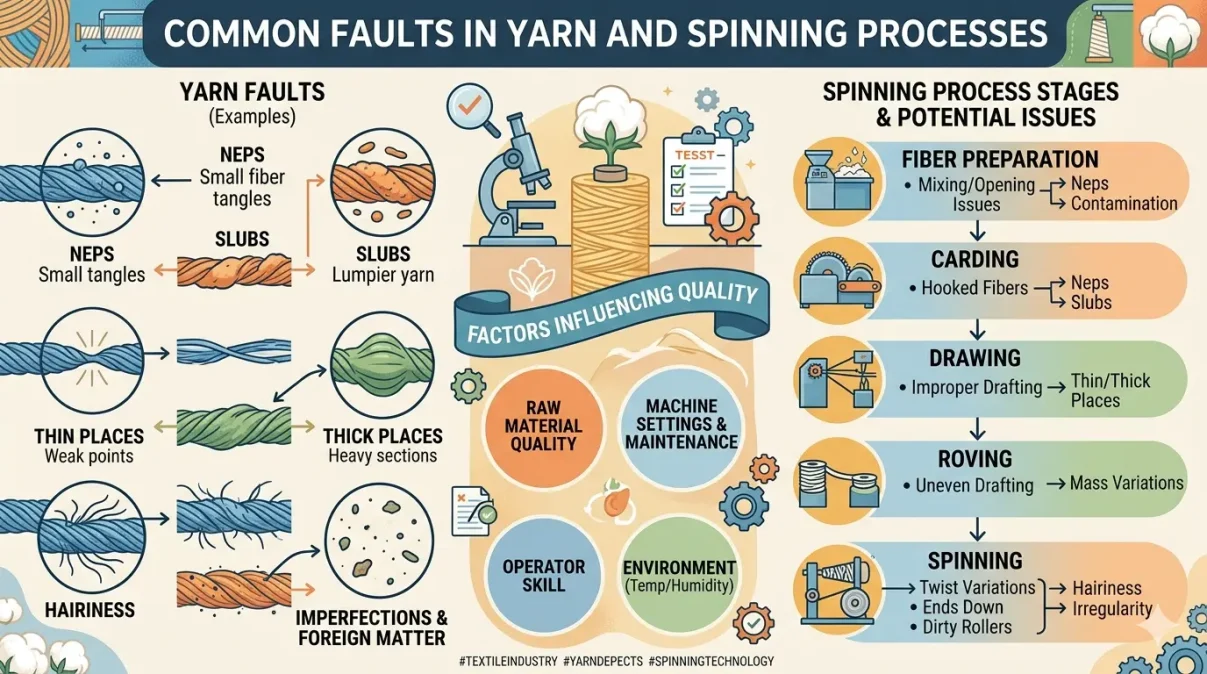 Common Faults in Yarn and Spinning Processes~ইনফরমেশন বাংলা ডটকম~Information Bangla Dotcom