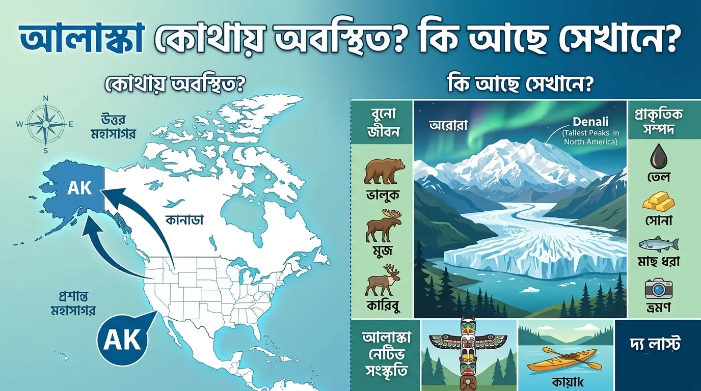 আলাস্কা কোথায় অবস্থিত, কি আছে সেখানে (informationbangla.com, ইনফরমেশন বাংলা ডটকম)~আলাস্কা কোথায় অবস্থিত? কি আছে সেখানে?~ইনফরমেশন বাংলা ডটকম~Information Bangla Dotcom