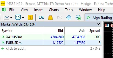 Exness Broker Spread 7.5.2026~Which Forex broker has the lowest spread? XAU (Gold) and USD (Dollar) pair~ইনফরমেশন বাংলা ডটকম~Information Bangla Dotcom