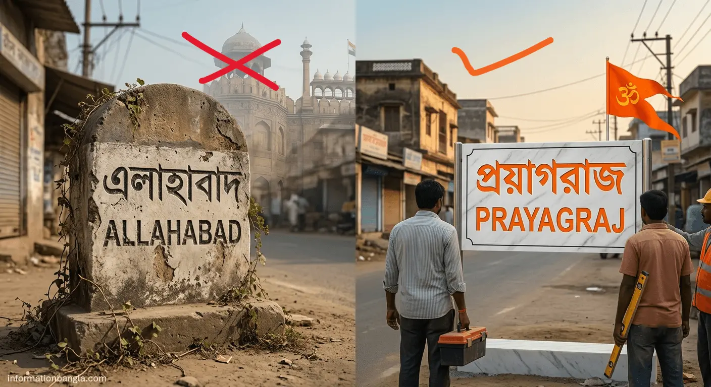 REWRITING THE MAP, ERASING THE PAST, How India’s Hindutva Renaming Spree Exposes a Deeper Crisis—and the Contrast Across the Border~REWRITING THE MAP, ERASING THE PAST: How India’s Hindutva Renaming Spree Exposes a Deeper Crisis—and the Contrast Across the Border~InformationBangla.com~Information Bangla Dotcom