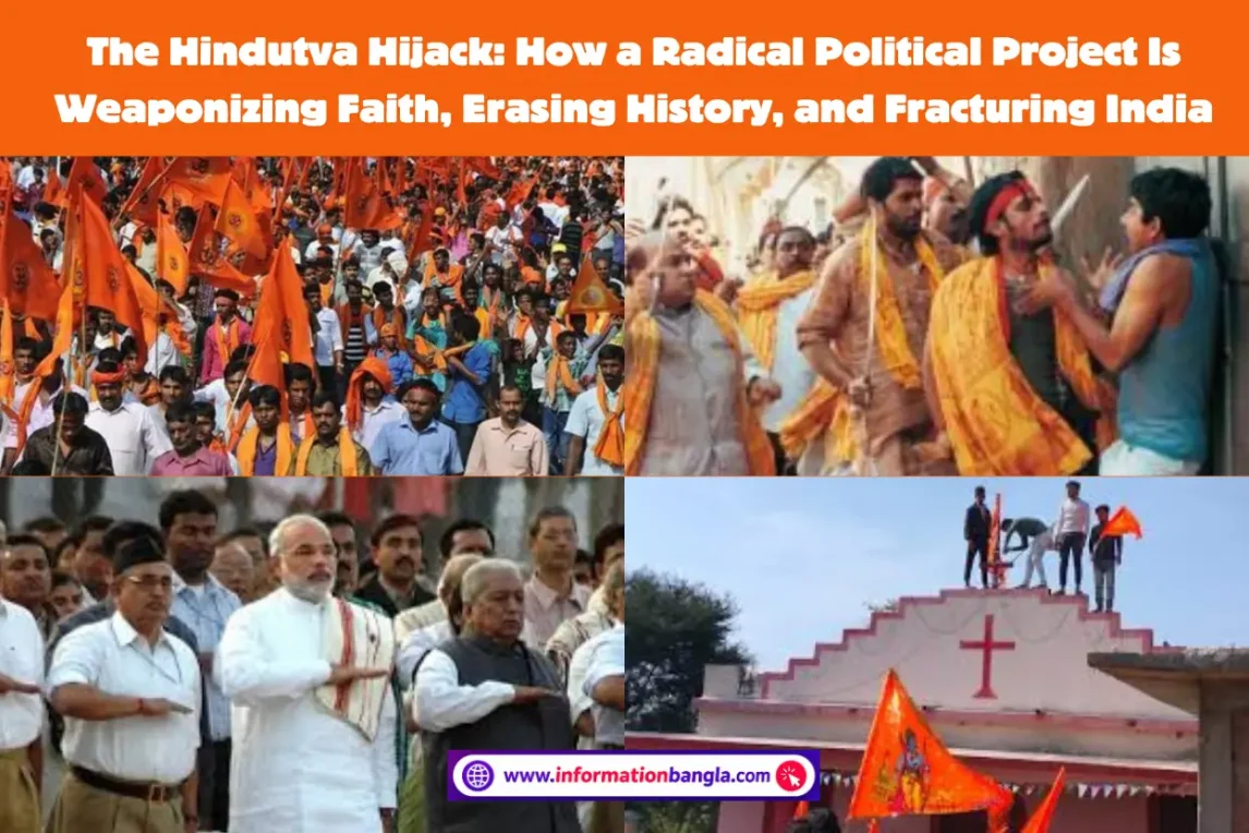 The Hindutva Hijack, How a Radical Political Project Is Weaponizing Faith, Erasing History, and Fracturing India~The Hindutva Hijack: How a Radical Political Project Is Weaponizing Faith, Erasing History, and Fracturing India~InformationBangla.com~ইনফরমেশন বাংলা ডটকম