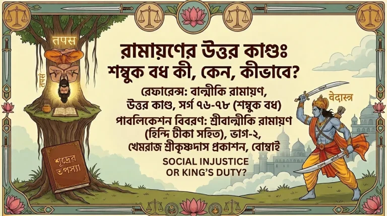 রামায়ণের উত্তর কাণ্ডঃ শম্বুক বধ কী, কেন, কীভাবে, গ্রন্থের সঠিক তথ্যসূত্র ও প্রমাণসহ~রামায়ণের উত্তর কাণ্ডঃ শম্বুক বধ কী, কেন, কীভাবে?~InformationBangla.com~ইনফরমেশন বাংলা ডটকম