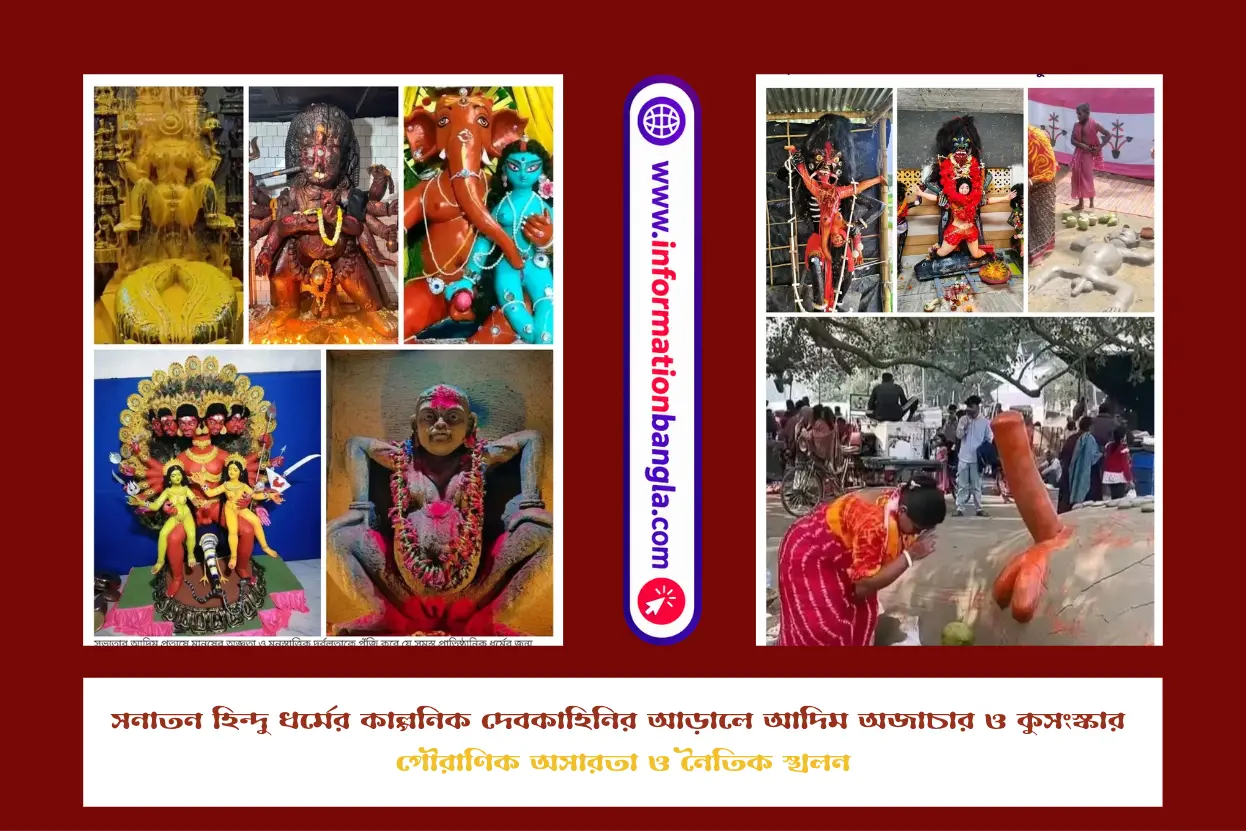 সনাতন হিন্দু ধর্মের কাল্পনিক দেবকাহিনির আড়ালে আদিম অজাচার ও কুসংস্কার (ইনফরমেশন বাংলা ডটকম)~সনাতন হিন্দু ধর্মের কাল্পনিক দেবকাহিনির আড়ালে আদিম অজাচার ও কুসংস্কার: পৌরাণিক অসারতা ও নৈতিক স্খলন~InformationBangla.com~ইনফরমেশন বাংলা ডটকম